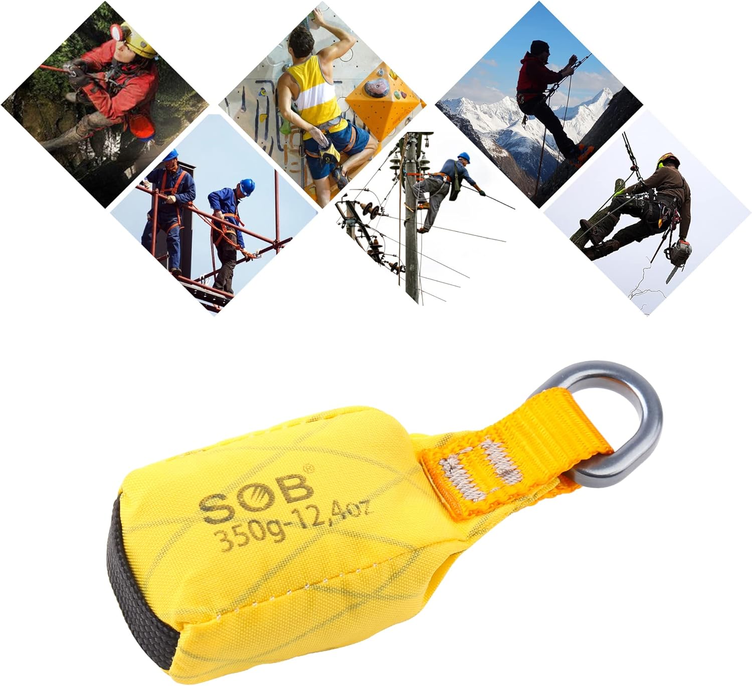 SOB Outdoor Throw Weight Bag 350g Arborist Durable Climbing Rope Bag Multi Throw Bag Tree Rock Spelunking : Sports & Outdoors