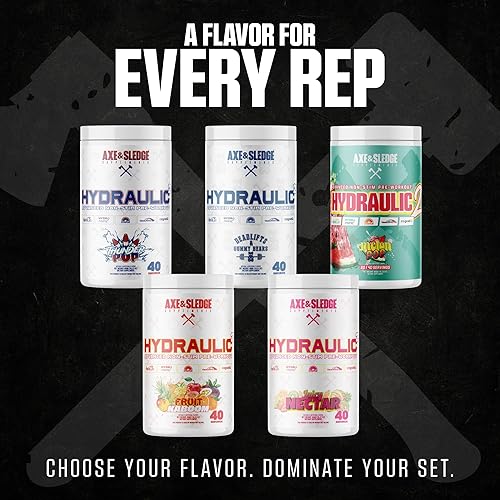 Miniatura 8 de Axe & Sledge Polvo hidráulico de preentrenamiento sin estimulación para hombres y mujeres  Rendimiento, resistencia, enfoque, bombas  L-citrulina,