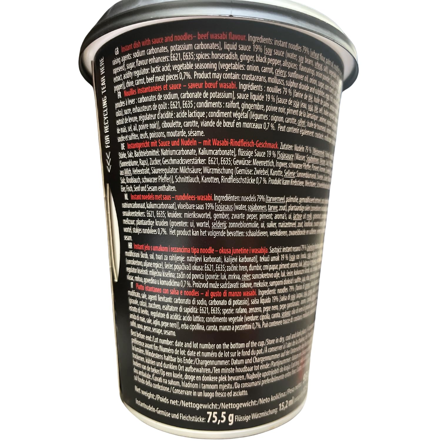 Oyakata Fideos Beef Wasabi Dish 93gr