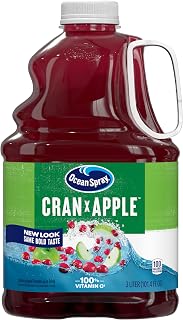 Ocean Spray Cran-Apple Cranberry Apple Juice Drink, 101.4 Fl Oz Bottle - Bold Flavor, 100% Vitamin C, No HFCS