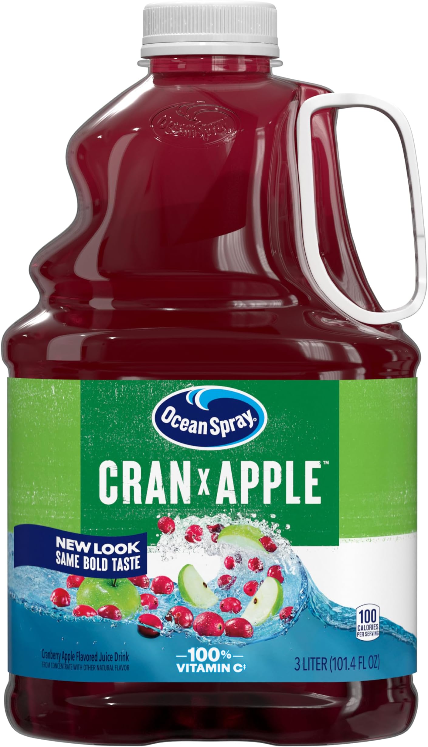 Ocean Spray Juice Drink, Cran-Apple, 3 Liter Bottle