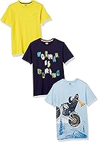 Vista 6 de Yaxa Essentials Boys and Toddlers' Short-Sleeve T-Shirts (Previously Spotted Zebra)