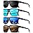 QALLY Polarized Sunglasses-Men-Women Mens Sunglasses: Classic Sun Glasses with UV Protection Driving Fishing Golf 4 Packs