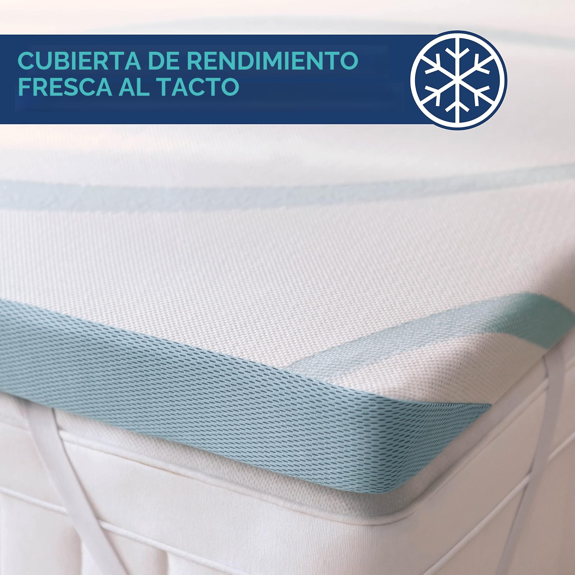 Tempur ProForm Supreme - Protector de colchón para Cama tamaño Queen (7,6 cm), Color Blanco