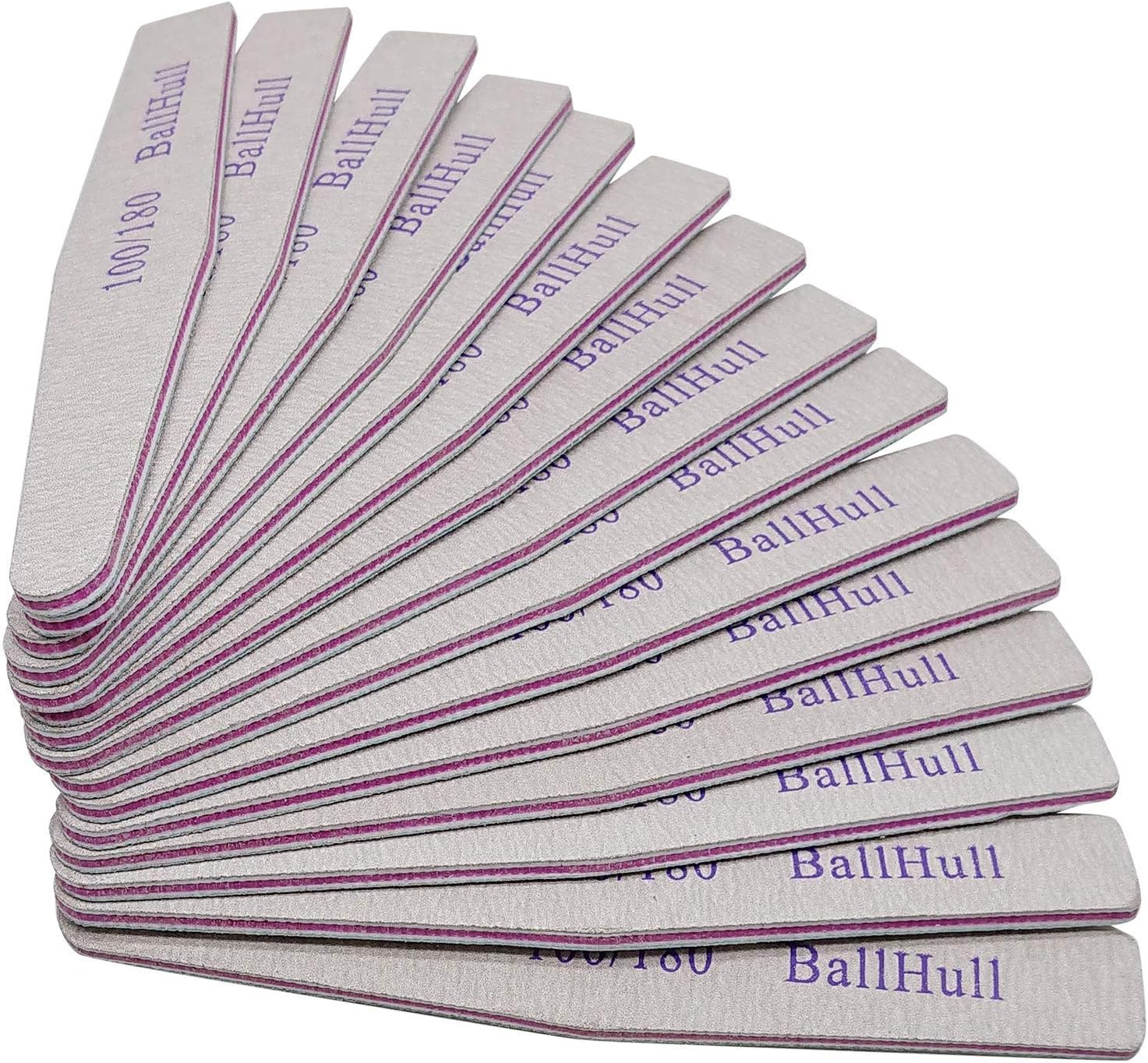 50PCS Nail Files Double Sided Emery Board Grit 100 180 Grit Nail File Apply Nail Art DIY.