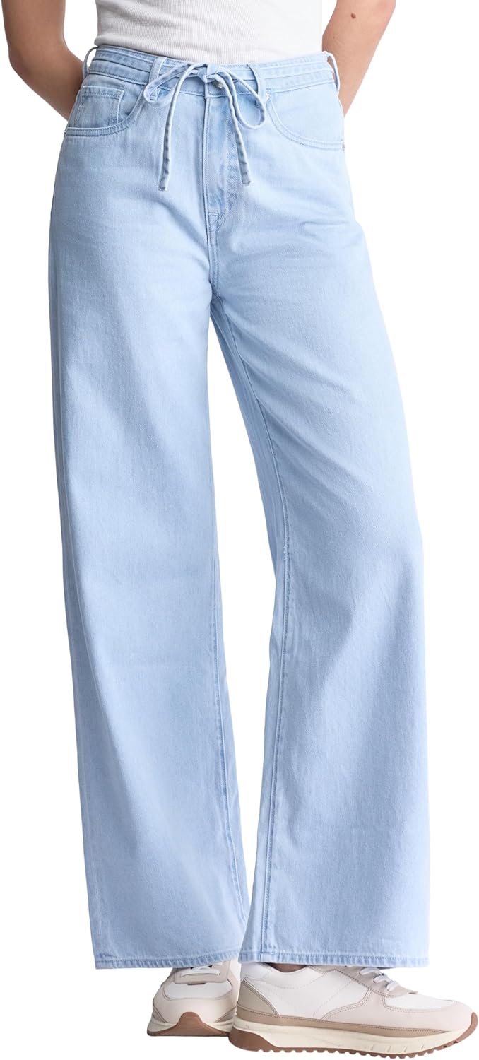 Buffalo David Bitton Womens Alecia High Rise Wide Leg Jeans