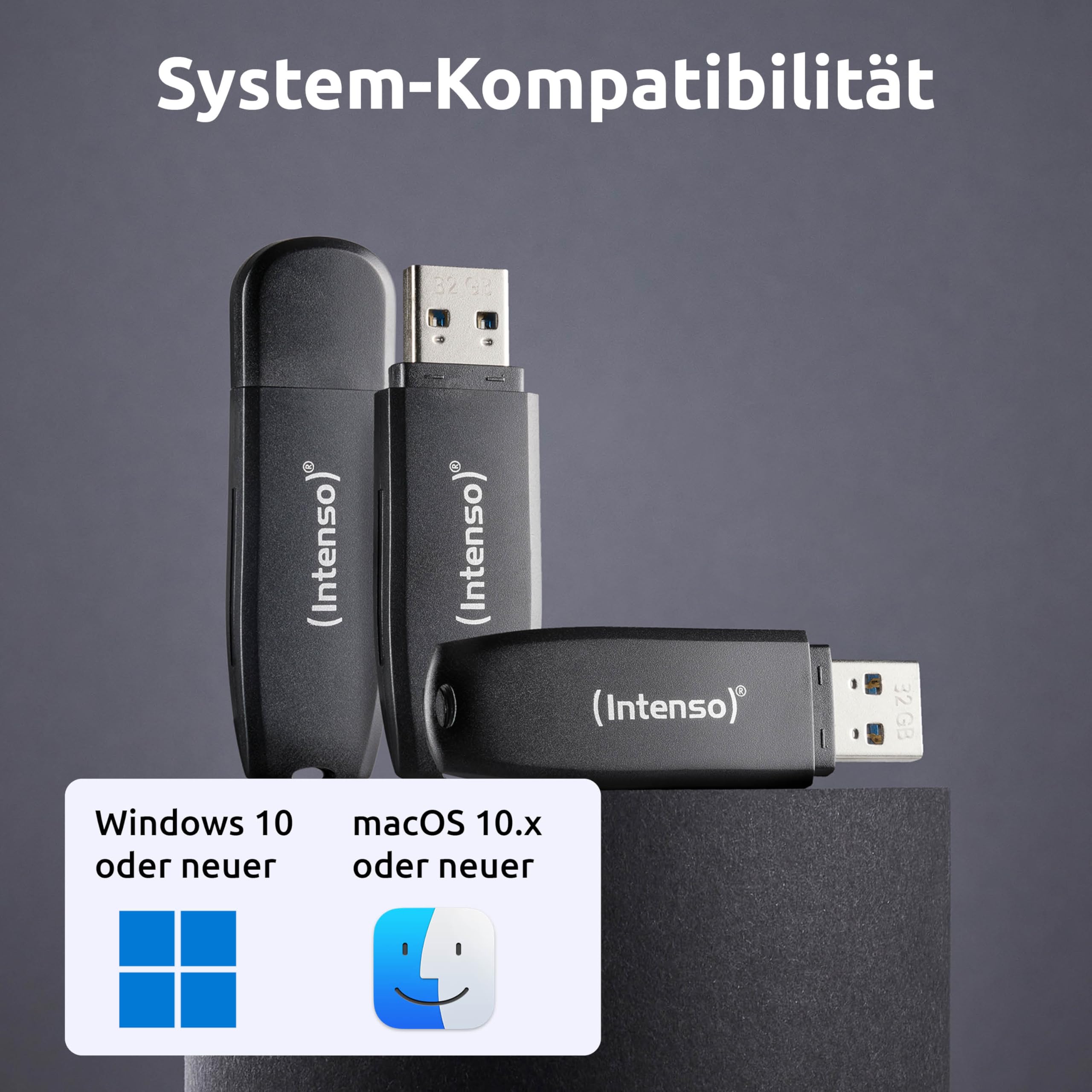 Intenso Speed Line pamięć USB 3 x 32 GB, USB 3.2 Gen 1 x 1 – USB-A pamięć do 70 MB/s, opakowanie zbiorcze