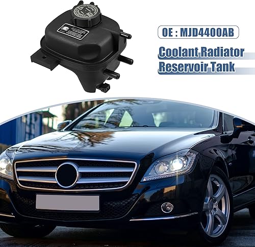 Miniatura 2 de X AUTOHAUX 1 Unidades Refrigerante Radiador Depósito Depósito MJD4400AB Botella de Expansión de Desbordamiento de Refrigerante con Tapa y Sensor
