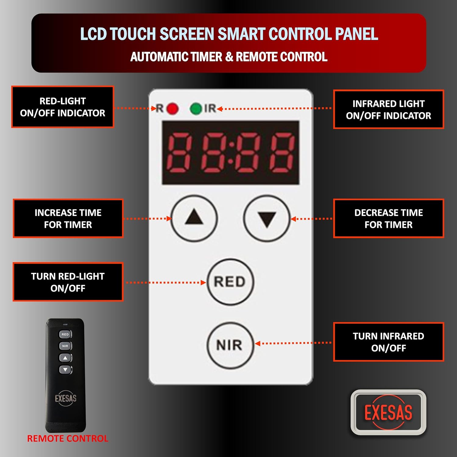 Red Light Therapy Device for Full Body, 630nm, 660nm, 810nm & 850nm, Near Infrared Dual-Chip Clinical Grade LED Panel for Smooth Skin, Weight & Pain Management and Overall Wellness (4000-Watt 800-LED) - Image 8
