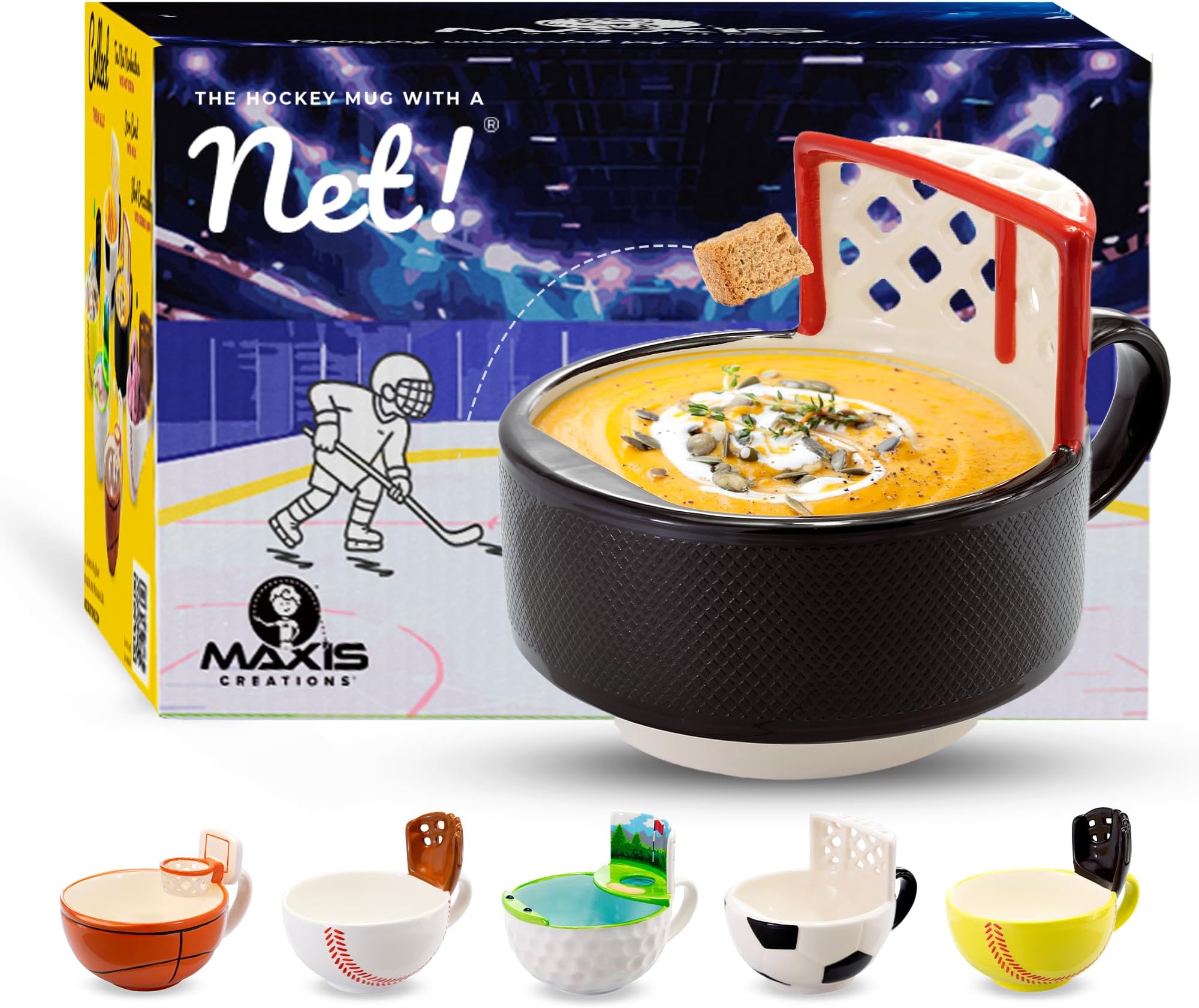 MAX'IS Creations The Hockey Mug With A Net
