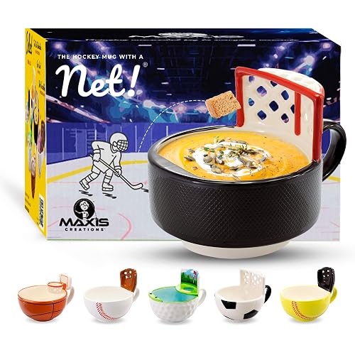 MAX'IS Creations The Hockey Mug with a Net, 14oz | Unique Hockey Gift