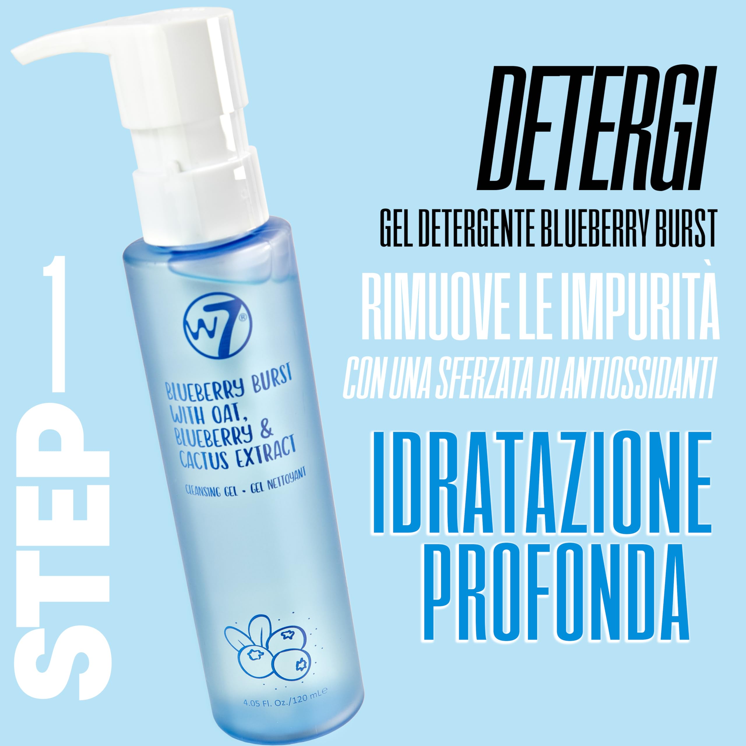 W7 Confezione regalo cosmetici viso fai da te - Crema idratante, siero, tonico, detergente e maschera labbra - Kit skincare fai da te per una pelle bella e naturale.
