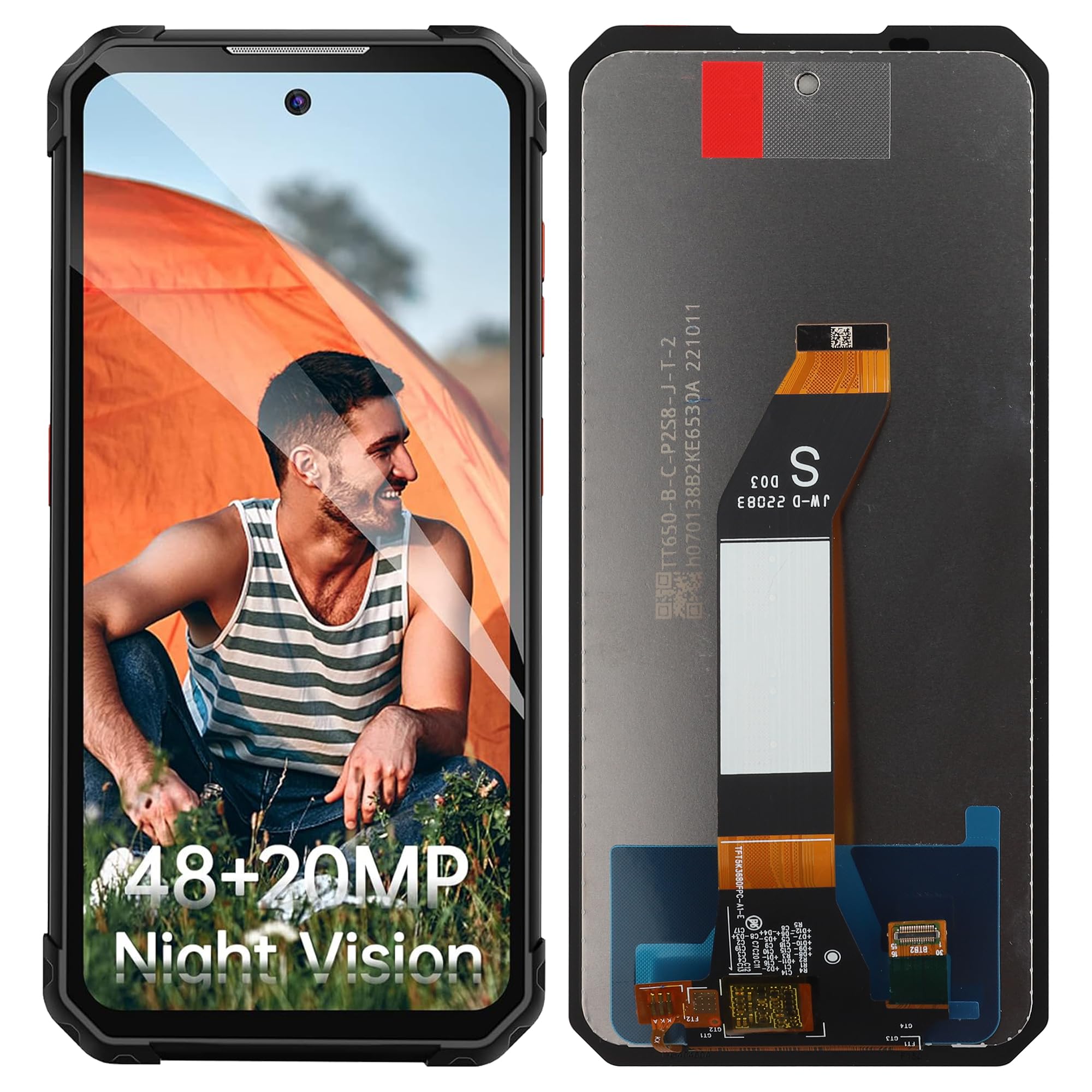 Zamiennik wyświetlacza cyfrowego kompatybilny z IIIF150 Air1 Pro/Air1/B1/B1 Pro (czarny bez ramki) LCD Display Touch Screen Digitizer montaż z narzędziem do naprawy