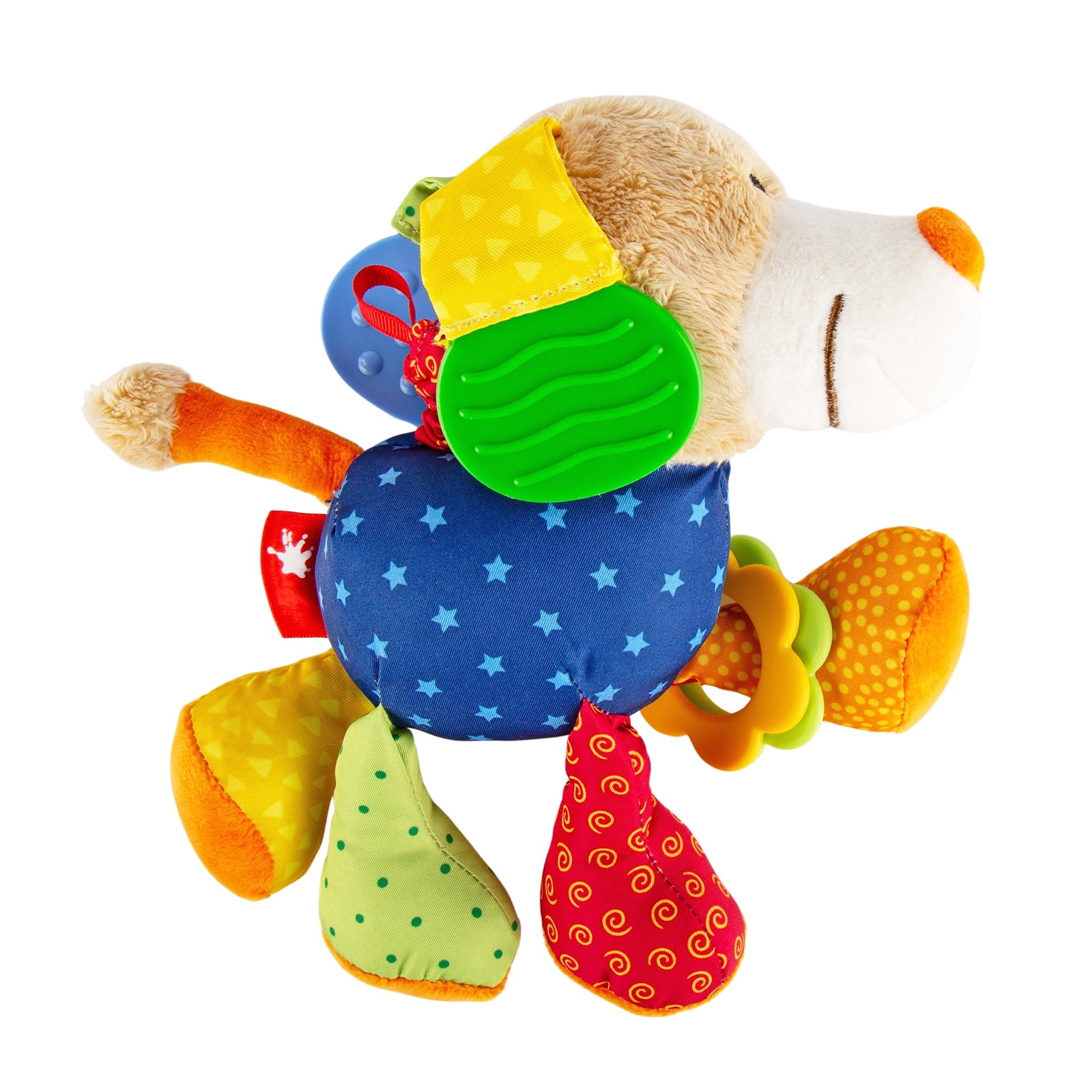 SIGIKID 40099 Aktywny pies PlayQ zabawka dla dziewczynek i chłopców, zalecana od urodzenia, wielokolorowa, 6 x 15 x 20