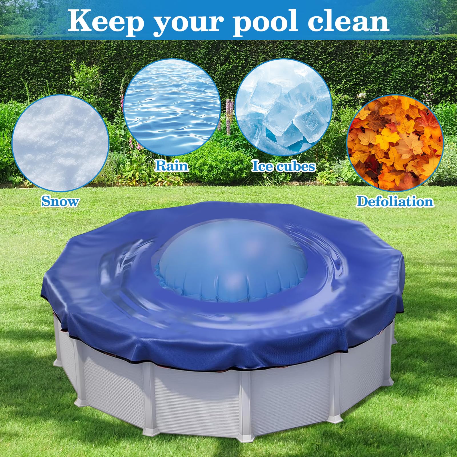 Coussin D'Hivernage Pour Piscine Hors Sol 120 Cm - Ballon Gonflable De Protection Contre Le Gel - 13