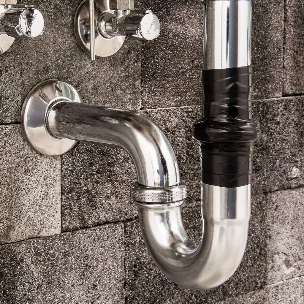 ABSINA cinta protectora aislante adhesiva autosellante 25 mm x 3 m | Paquete de 6 - cinta silicona negra para agua y fugas - sellador tuberias, reparación impermeable
