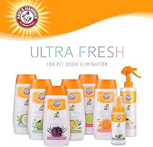 Miniatura 6 de Arm & Hammer Ultra Fresh - Espuma desodorizante sin enjuague para perros, niebla de enebro, 8 onzas, champú para perros sin agua, el bicarbonato de