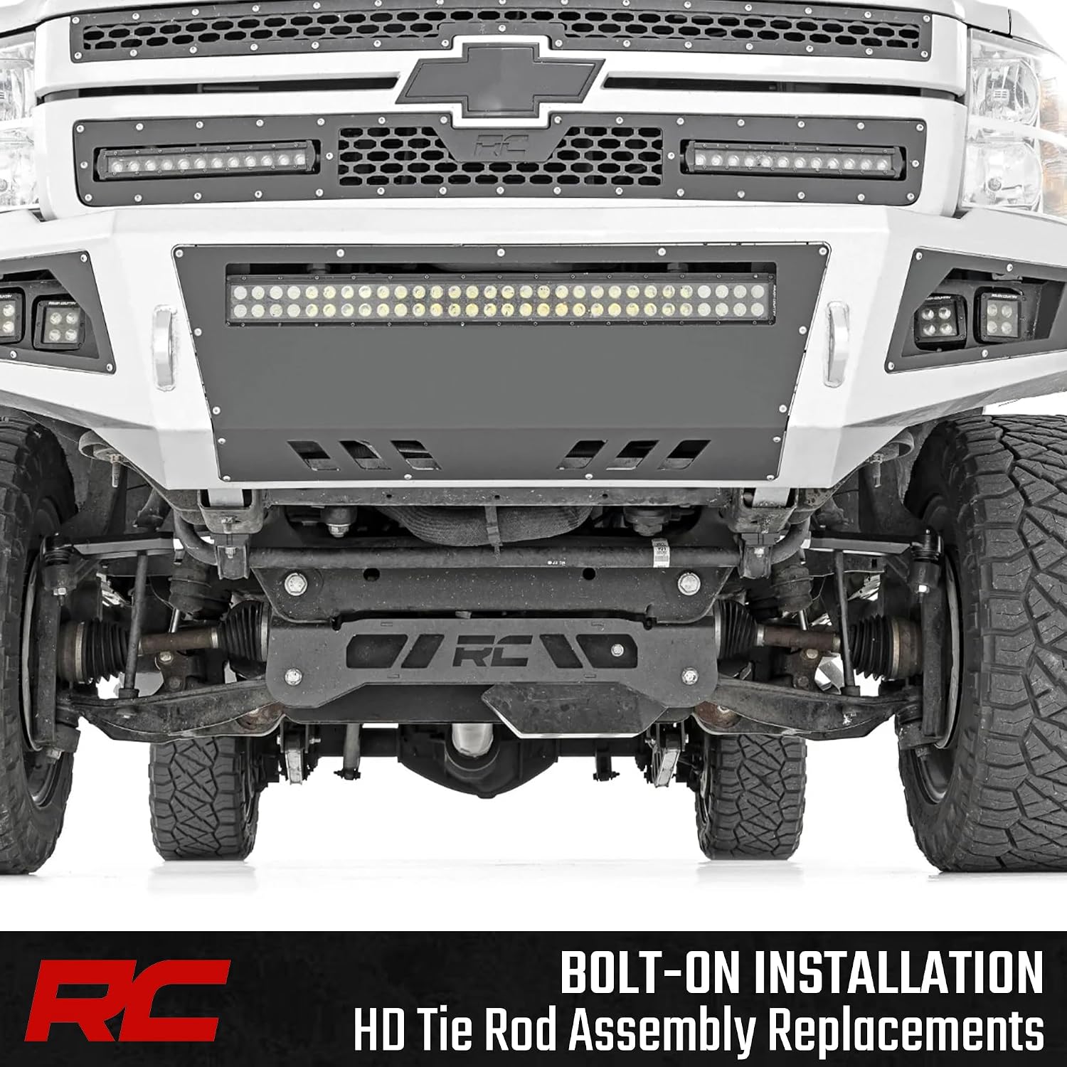 Rough Country HD Tie Rod Kit for 2011-2024 Chevy/GMC 2500HD/3500HD - 11016