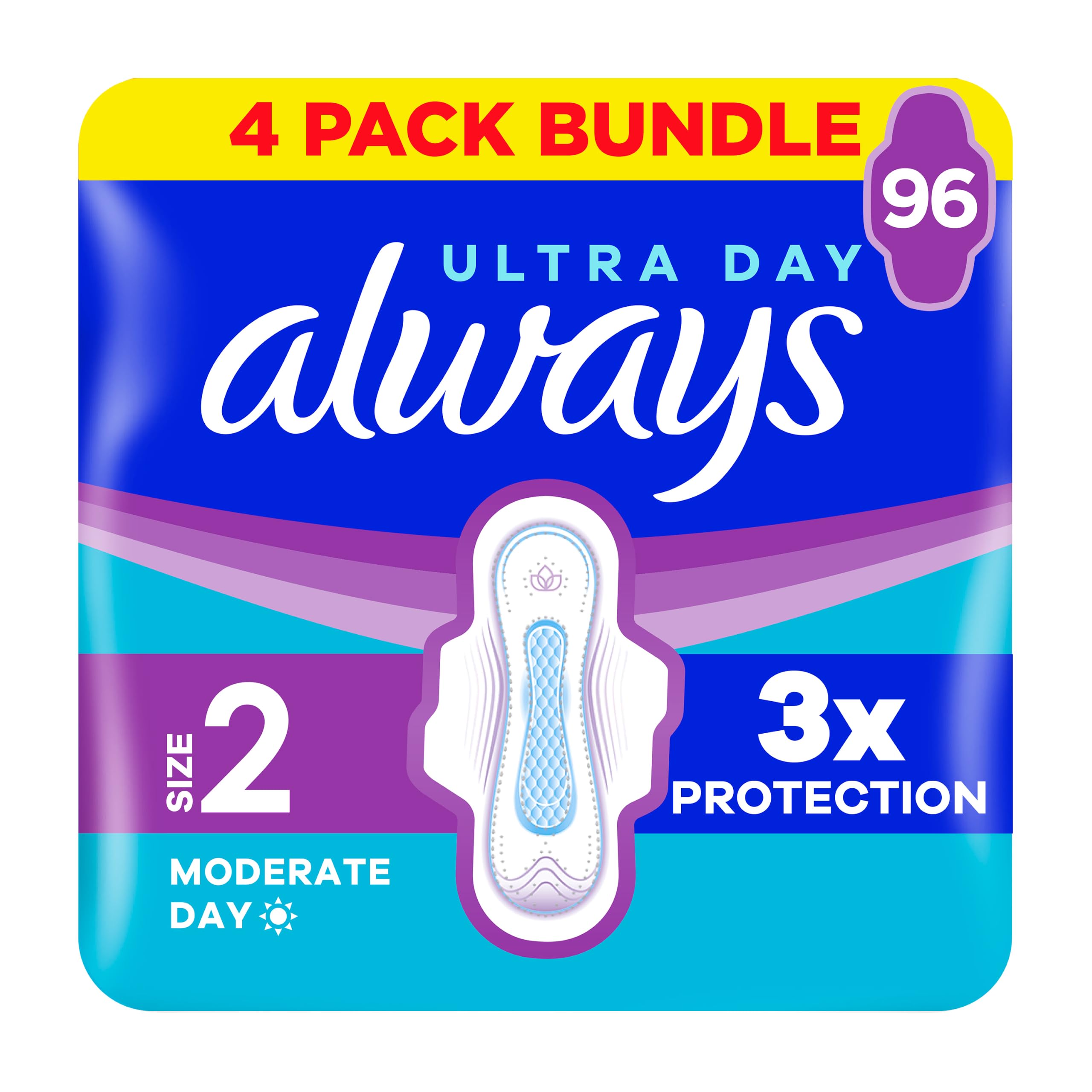 Always Ultra Sanitary Towels Long Size 2 Wings 24 x 4
