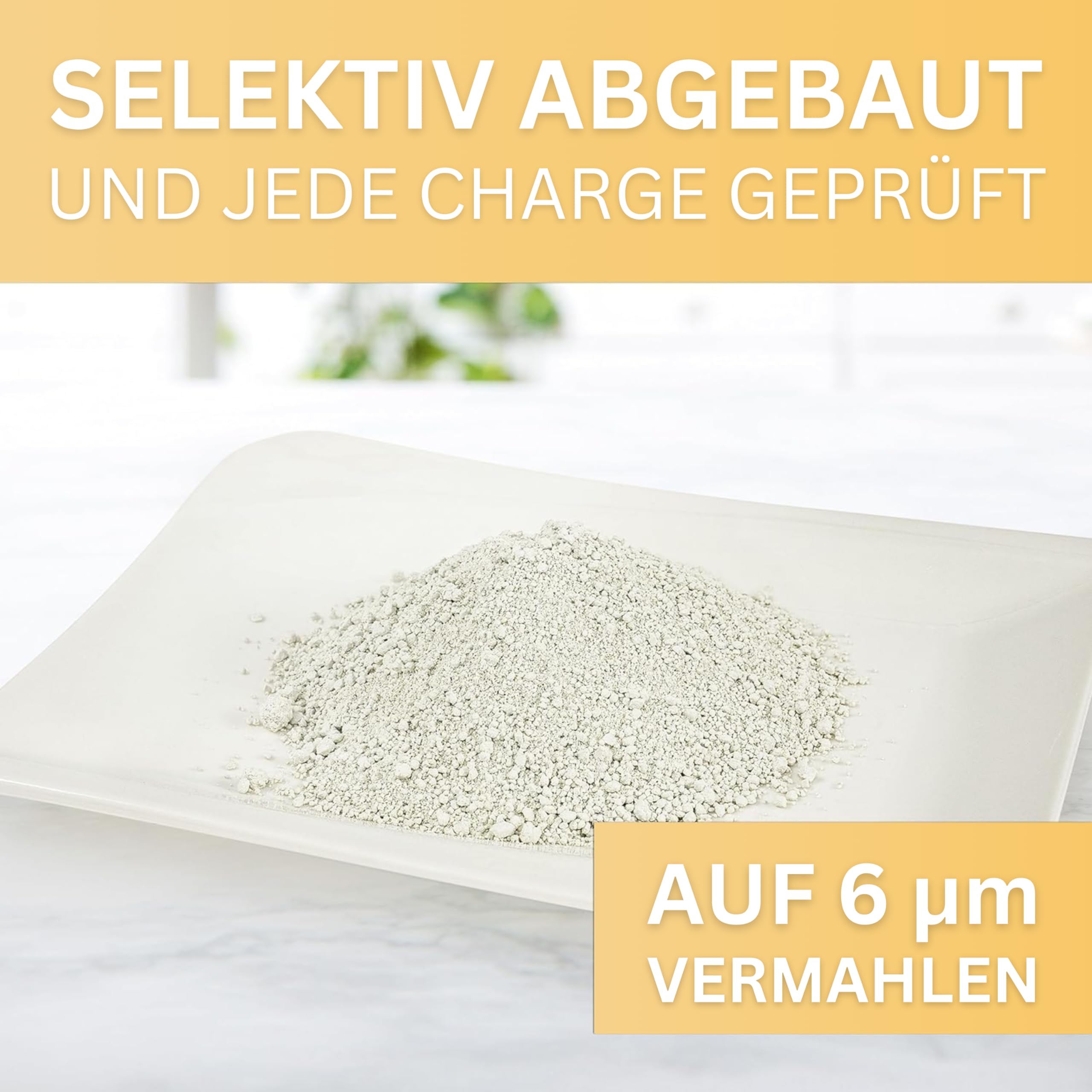 ultrafein - ZEOLITH - KLINOPTILOLITH, 1400g, ø 6µm