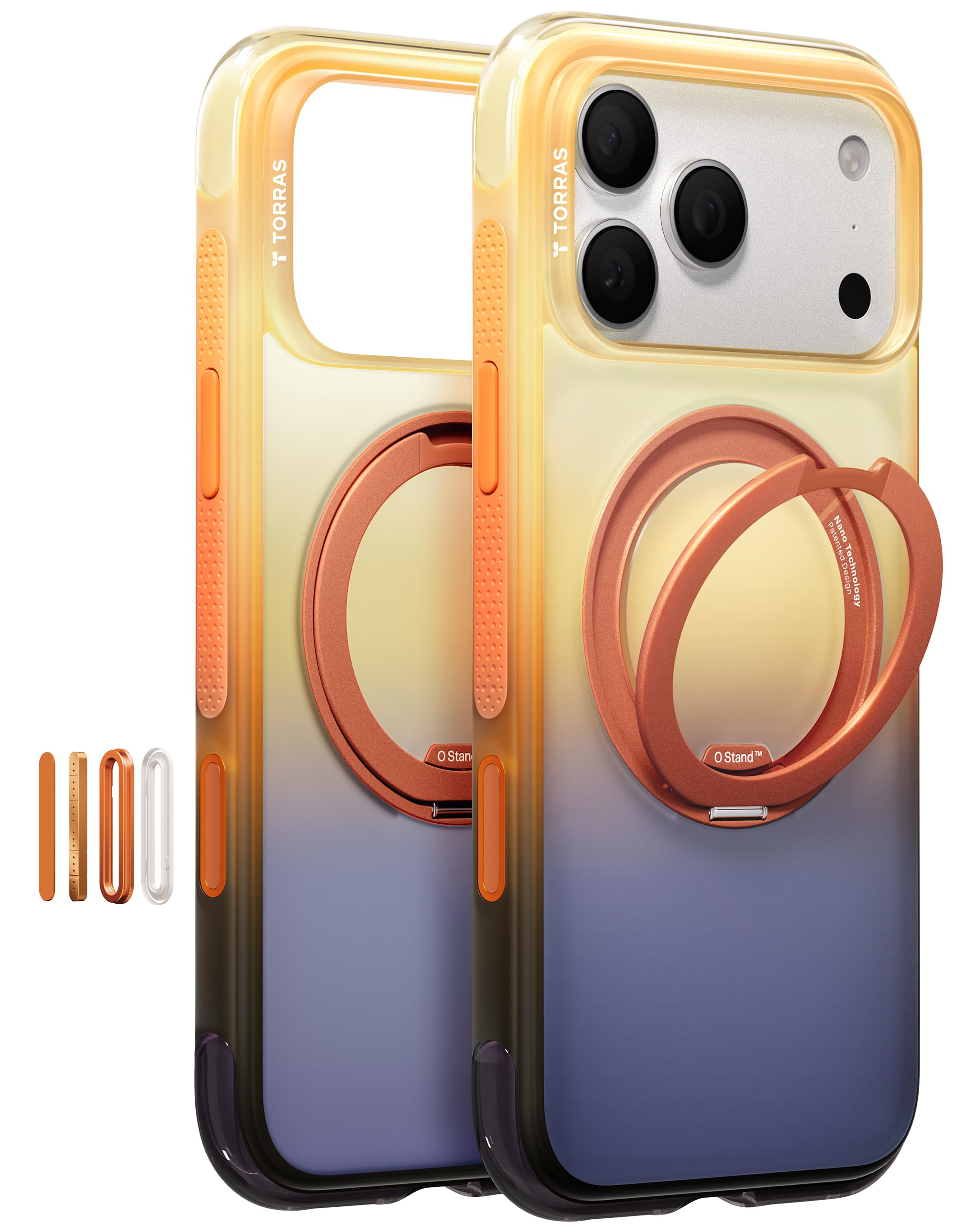 Photo 1 of TORRAS O3 Air Gradient Case for iPhone 17 Pro with Magnetic Stand - Arizona Glow