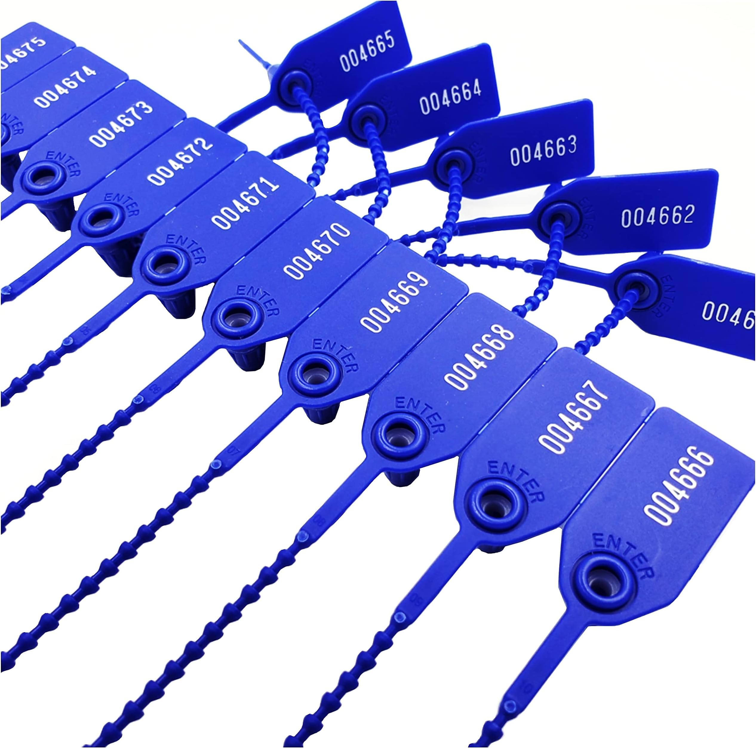 1000 Numbered Security Seals for First Aid Kit Plastic Zip