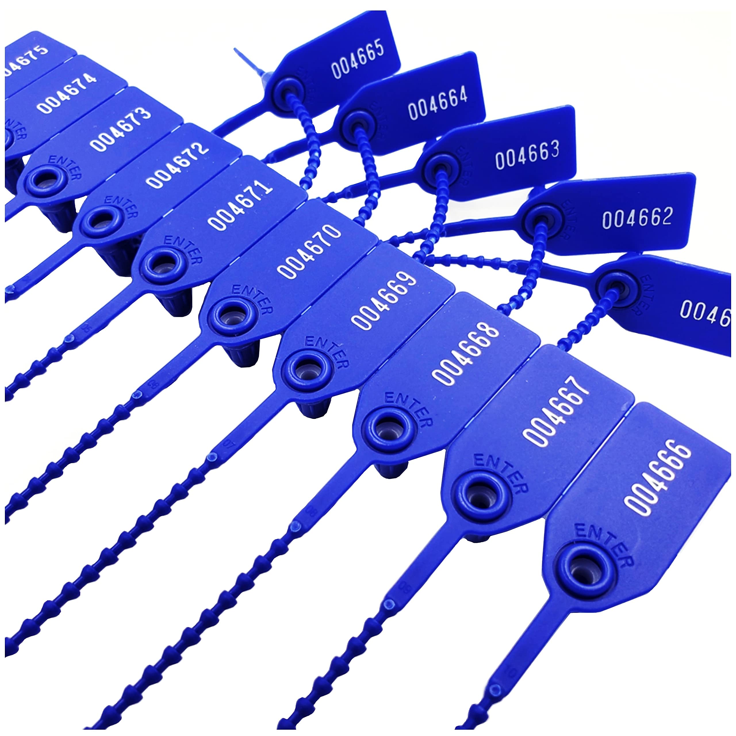 STYLIGHT1000 Plastic Truck Seals Trailer Seals Container Seals Tamper Evident Seals Security Seals Numbered Sequentially Shipping Seals (Blue, 1000)