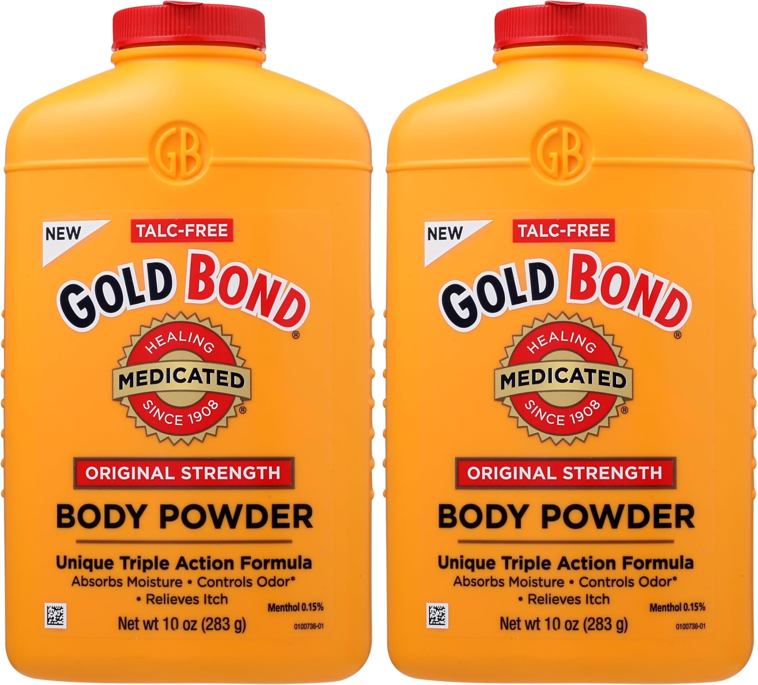 Medicated Body Powder, Talc Free Body Powder for Women and Men, Anti-Itch, Absorbs & Cools - 10 oz (Pack of 2)