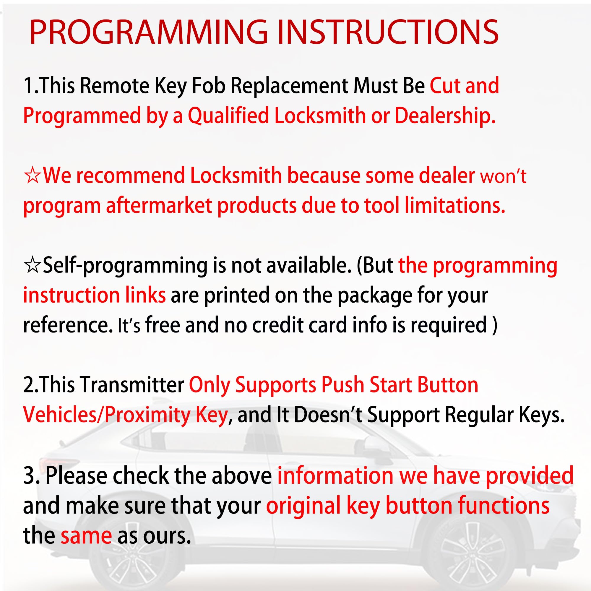 Telecomando di ricambio per telecomando intelligente compatibile con Honda CR-V Pilot HRV KR5TP-4 2023 2024 Proxy Keyless Entry Pulsante di avvio 72147-T43-A11 433 MHz