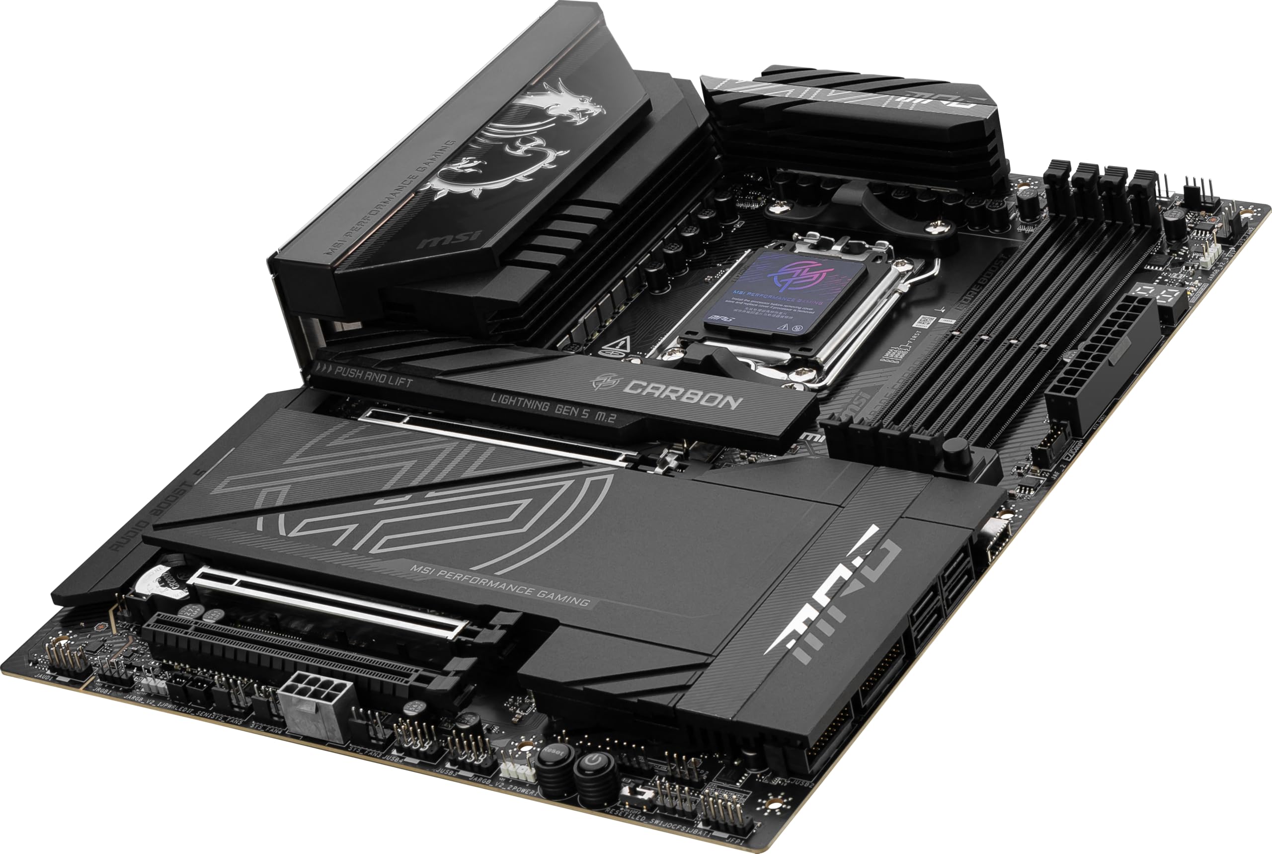 MSI MPG X870E CARBON WIFI X870E Chipset ATX Carte mère MB6589