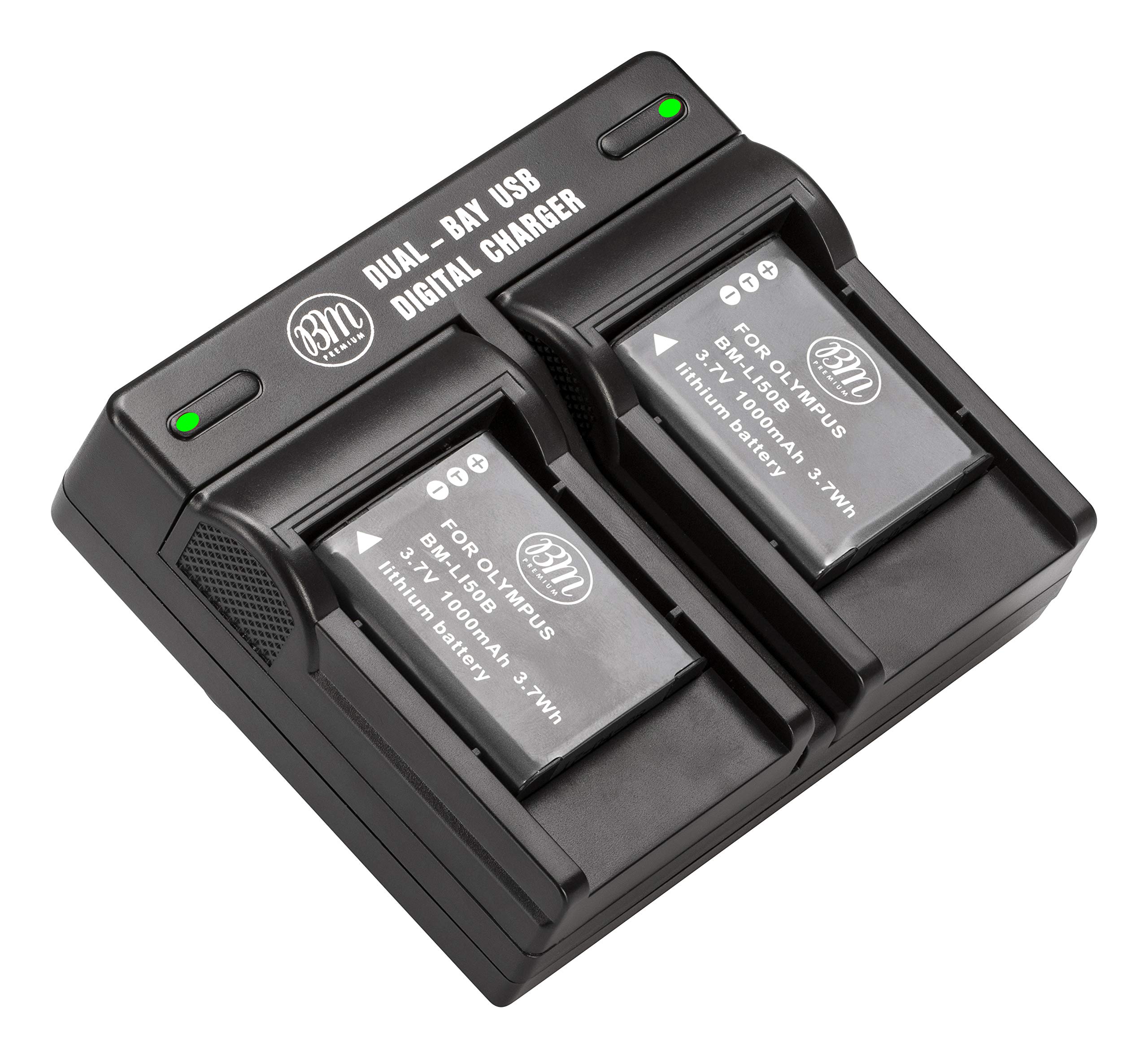 Amazon.com : BM Premium 2-Pack oF LI-50B, LI50 Batteries and Dual