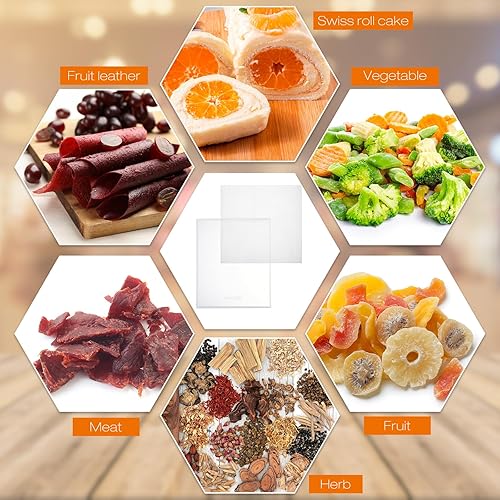 Vista 14 de Thenshop 8 bandejas deshidratadoras de silicona con borde y 10 alfombrillas deshidratadoras de malla, antiadherentes, reutilizables, de cuero, Verde