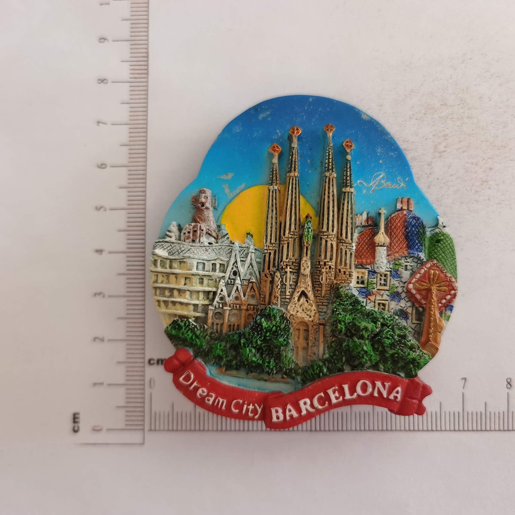 Magnete Per Frigorifero Di Barcellona - Souvenir Turistico In Resina 3d Dimensioni 8 5x4 5 Cm Perfetto Per 1025342 Magnete Per Frigorifero Di Barcellona - Souvenir Turistico In Resina 3d Dimensioni 8 5x4 5 Cm Perfetto Per 1025342