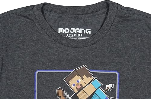 Miniatura 3 de Minecraft Steve Skeleton Super Duel - Camiseta de manga larga para niños