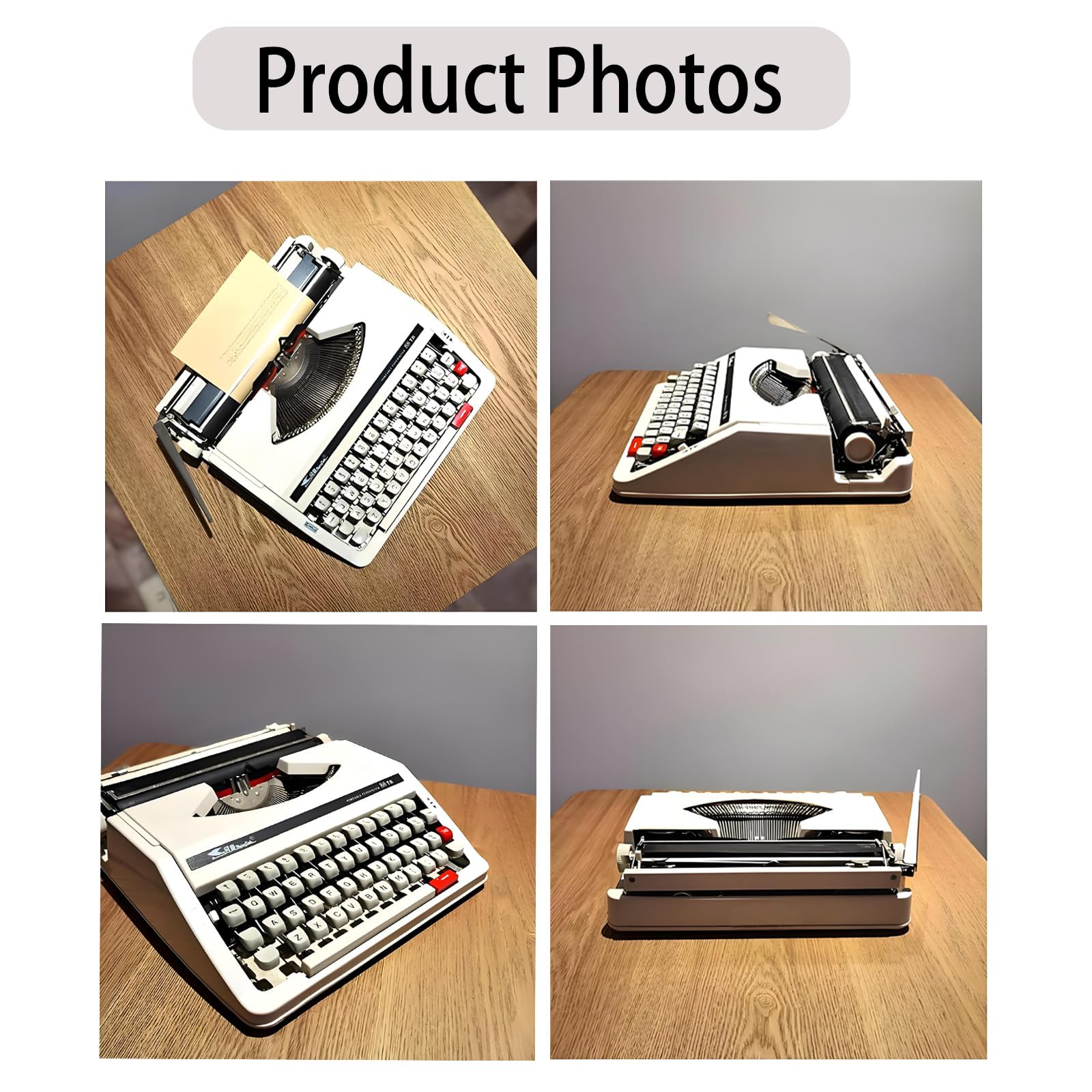 Macchina da Scrivere Meccanica Portatile Tradizionale Vecchio Stile, Macchina da Scrivere Manuale, la Scelta Migliore per un Insegnamento Immersivo Della Digitazione Basato su Principi Meccanici.