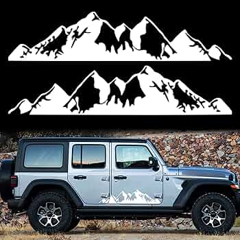 Amazon.co.jp: TOMALL 1ペア 75cm マウンテンステッカー車の