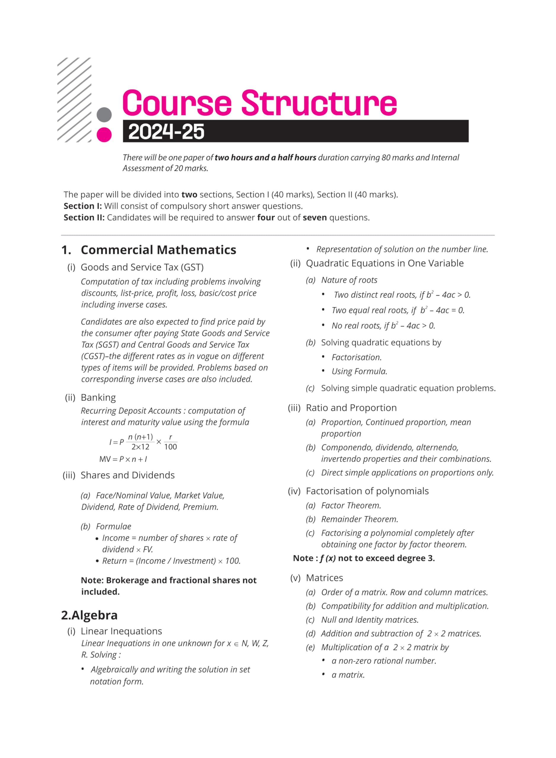 (OLD EDITION) Arihant i Succeed ICSE Sample Papers Maths Class 10th for Exam 2025 4