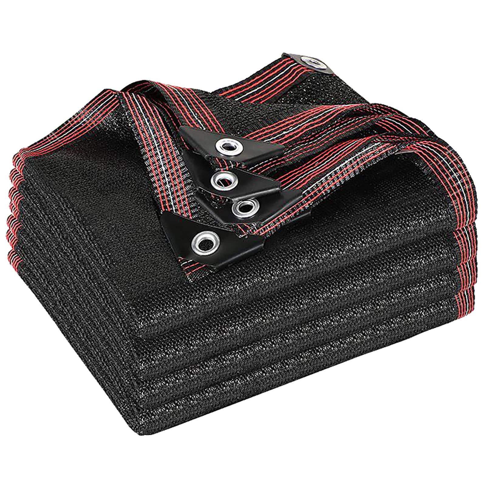 Telone Ombreggiante Nero 5x8m Con Occhielli - Rete Per Protezione Solare Da Giardino, Serra E Pergola - Foto 10