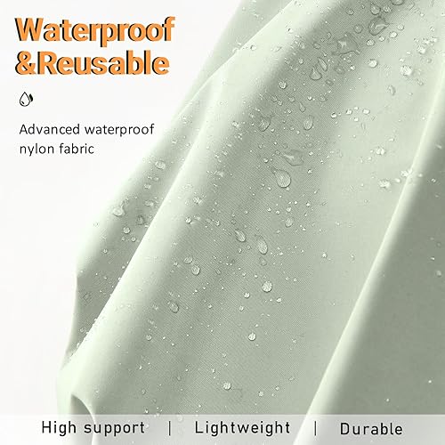 Miniatura 2 de Gorro de ducha para mujer, reutilizable, impermeable, gorra de pelo ajustable para regalos de ducha para mujeres, gorro de ducha para cabello largo,