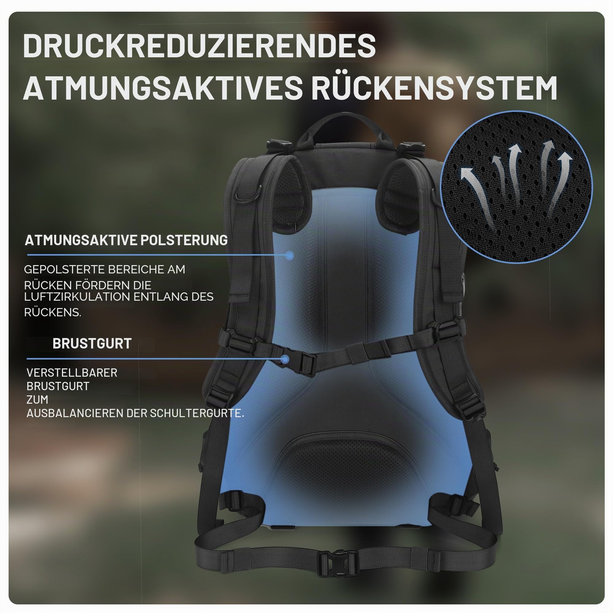 Mardingtop 30L/40L Taktischer Rucksack Robuster Militärischer Rucksack mit MOLLE System, Trekkingrucksack für Outdoor Camping Bundeswehr
