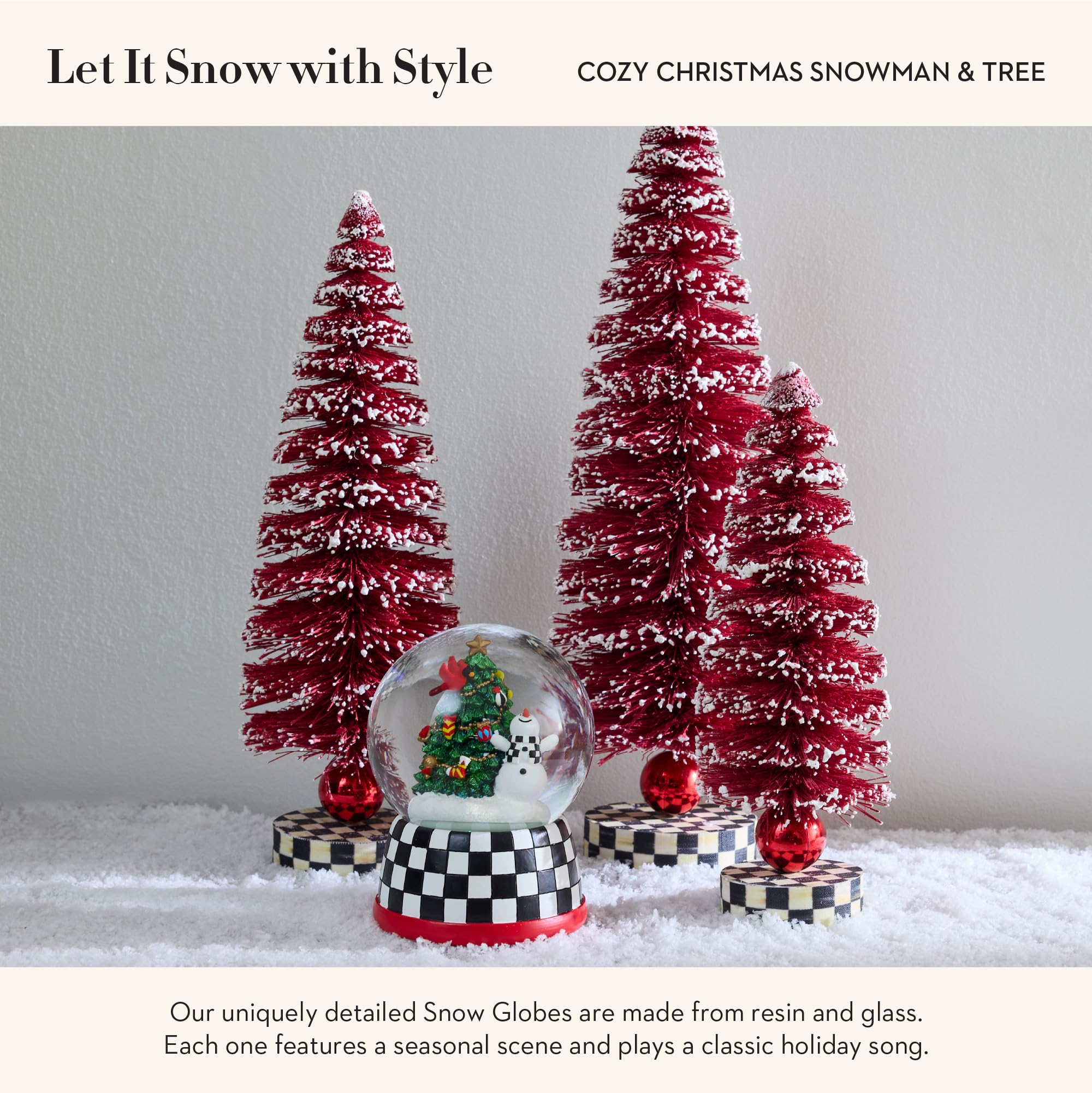 Mackenzie Childs マッケンジーチャイルズ スノードーム Amazon.com: MACKENZIE-CHILDS Snow Globe, Christmas