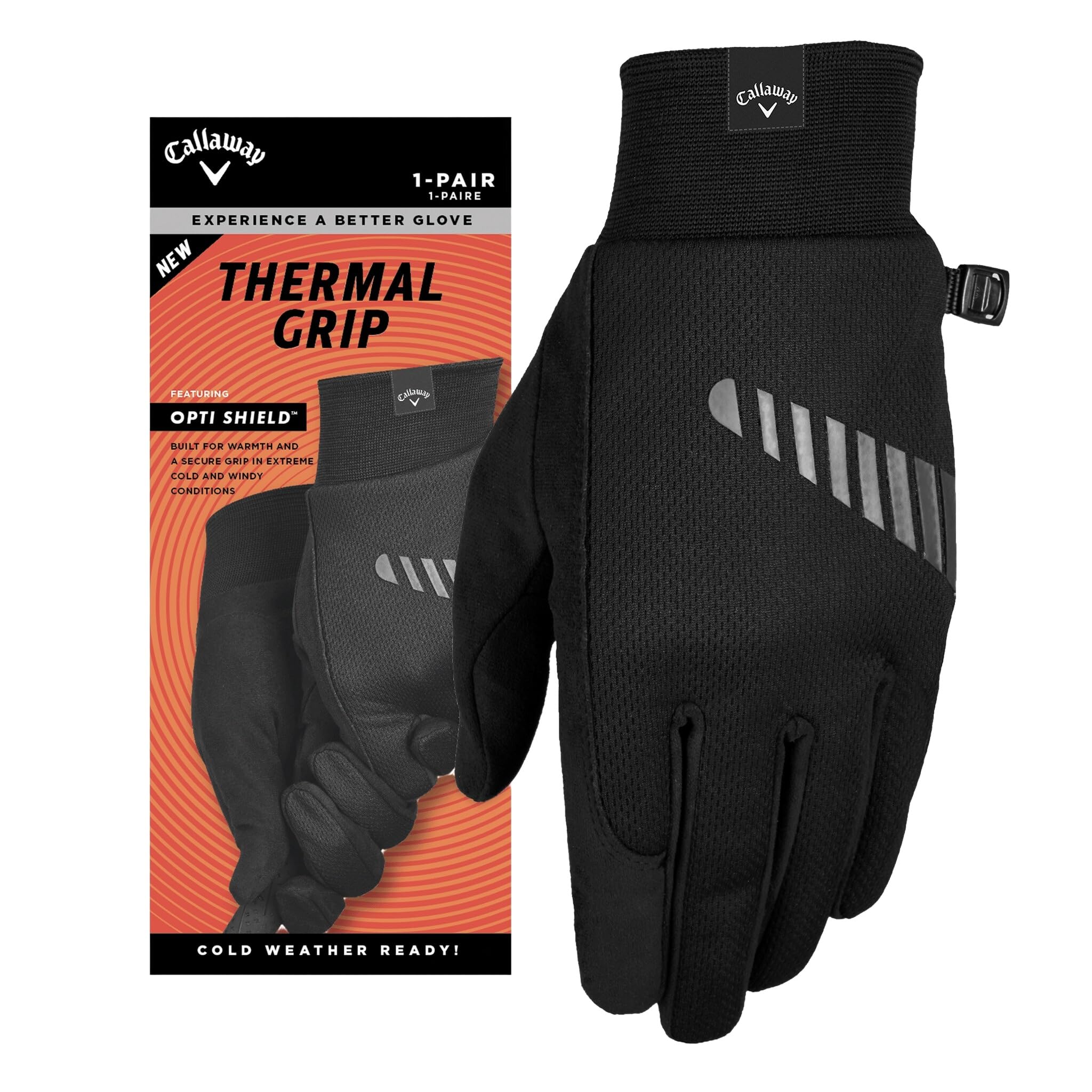 Callaway Lot de 2 gants de golf thermiques pour temps froid
