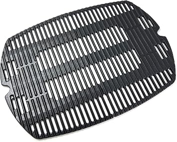 DC142 7646 7584 Cooking Grates for Weber Q300 Q320 Q3000 Q3200 Series, 57060001, 586002 Gas Grills Grills, Cast Iron Grill Grates Replacement for Weber Q300, Set of 2
