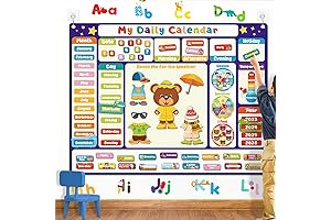 My Daily Calendar Toddler Circle Time Learning Center Felt Dress the Bear...