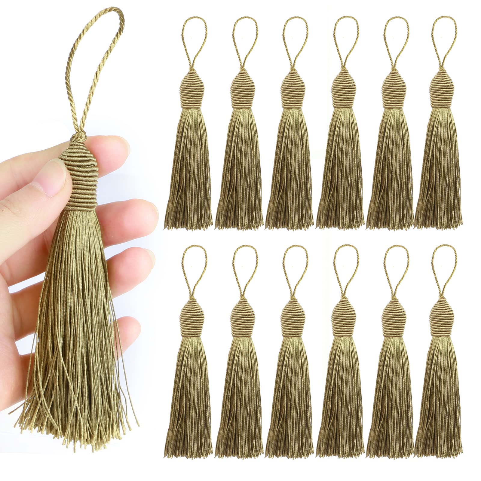 Borlas para manualidades y accesorios de decoración de muebles verdes