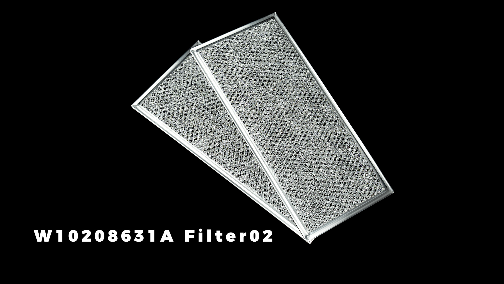 Image of Fits for Whirlpool W10208631A Microwave Grease Filter (2 Pack) | Approx 13 inch x 6 inch Microwave Grease Filter by AMI PARTS