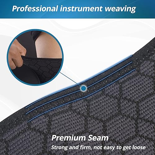 Miniatura 5 de QQOLi Mangas de compresión para muslos, soporte para isquiotibiales y cuádruple para la parte superior de la pierna para hombres y mujeres, alivio