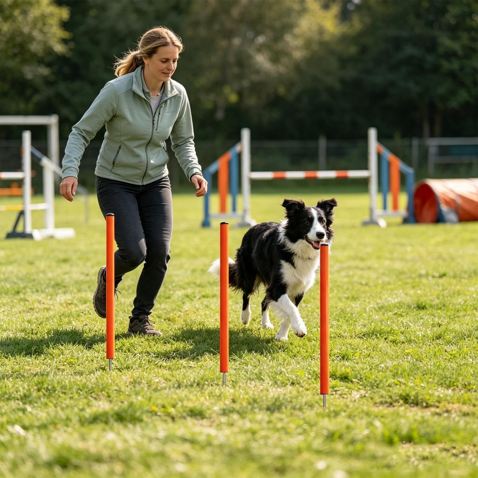 Dog Weave Pali Portatile Leggero Outdoor Training Tool