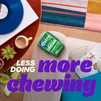 Wrigley's Extra Plus Deep Clean Mint Scrub Sugar Free Chewing Gum 30 Pieces
