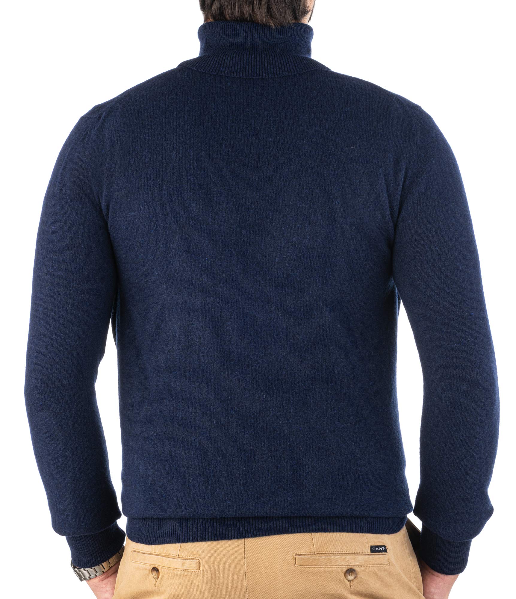 CZ - Dolcevita Maglione Uomo Pullover Invernale Manica Lunga Collo Alto Caldo in 5% Cashmere 25% Lana, 30% Viscosa e 40% Poliamide